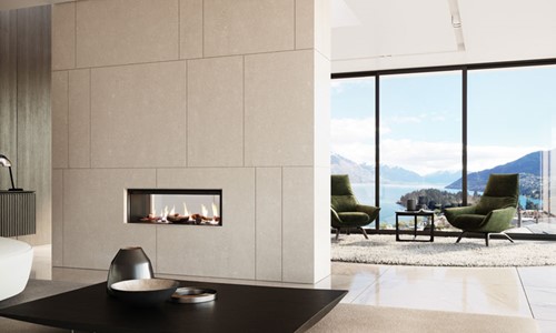 Rinnai double-sided Linear gas fire