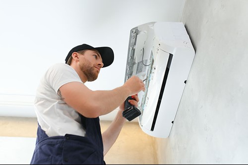 Installing an air conditioner with a qualified dealer