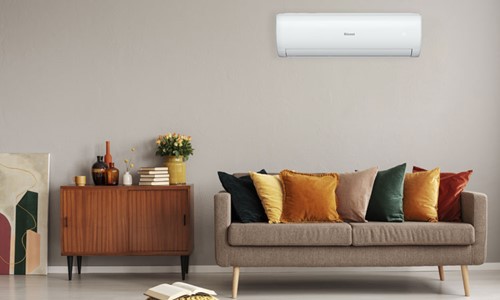 Rinnai Q series heat pump in the living room to keep your home warm
